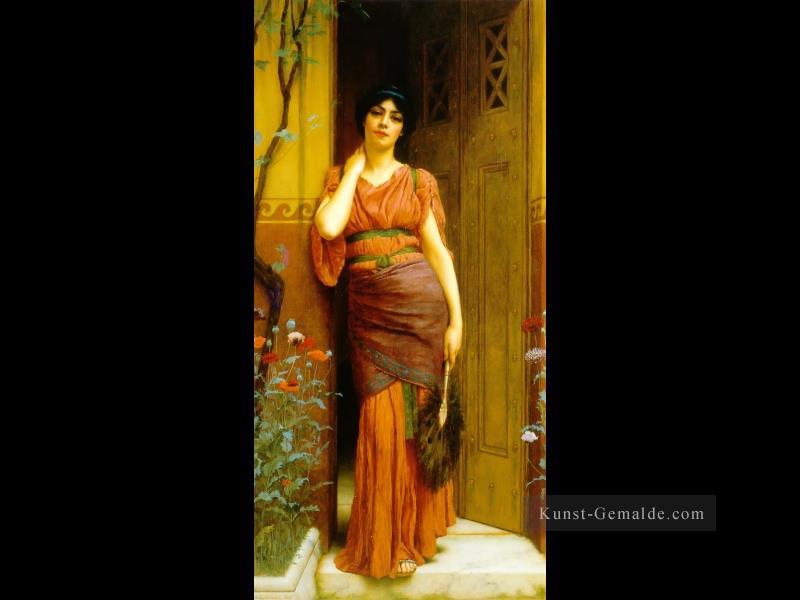der Garten Tür 1901 Neoclassicist Dame John William Godward Ölgemälde